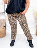 Leopard Print High Rise Kick Flares - Whiskey Skies - LOVERVET BY VERVET