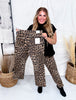 Leopard Print High Rise Kick Flares - Whiskey Skies - LOVERVET BY VERVET