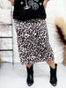 Leopard Print Midi Skirt - Whiskey Skies - JESS LEA