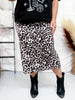 Leopard Print Midi Skirt - Whiskey Skies - JESS LEA