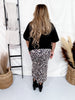 Leopard Print Midi Skirt - Whiskey Skies - JESS LEA