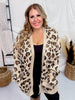 Leopard Print Open Sweater Cardigan - Whiskey Skies - DAVI & DANI