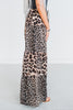 Leopard Print Raw Hemline Pants - Whiskey Skies - BIBI