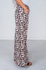 Leopard Print Wide Leg Pants with Adjustable Bottom FINAL SALE - Whiskey Skies - DAVI & DANI