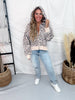 Leopard Print Zip Up Hoodie - Whiskey Skies - POLAGRAM + BAEVELY