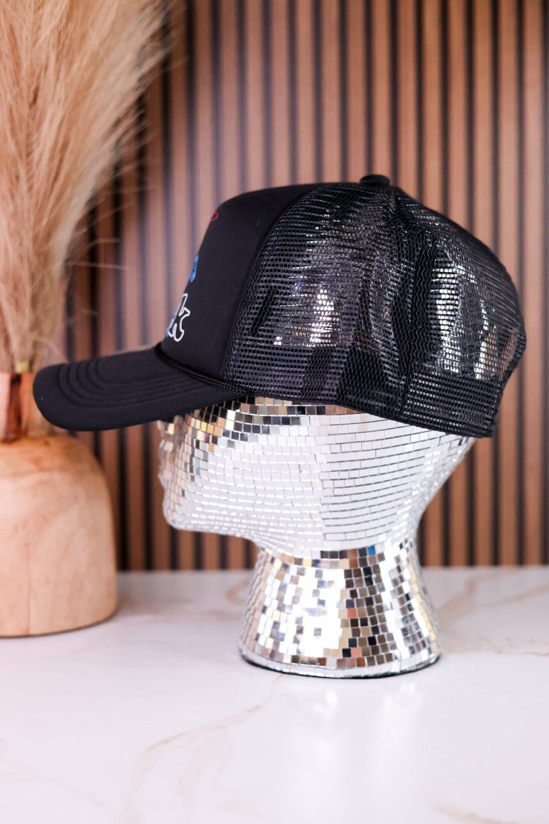 "Let's Buck" Western Snapback Neon Trucker Hat - Whiskey Skies - TRASH FLOWERS TRUCKER HATS