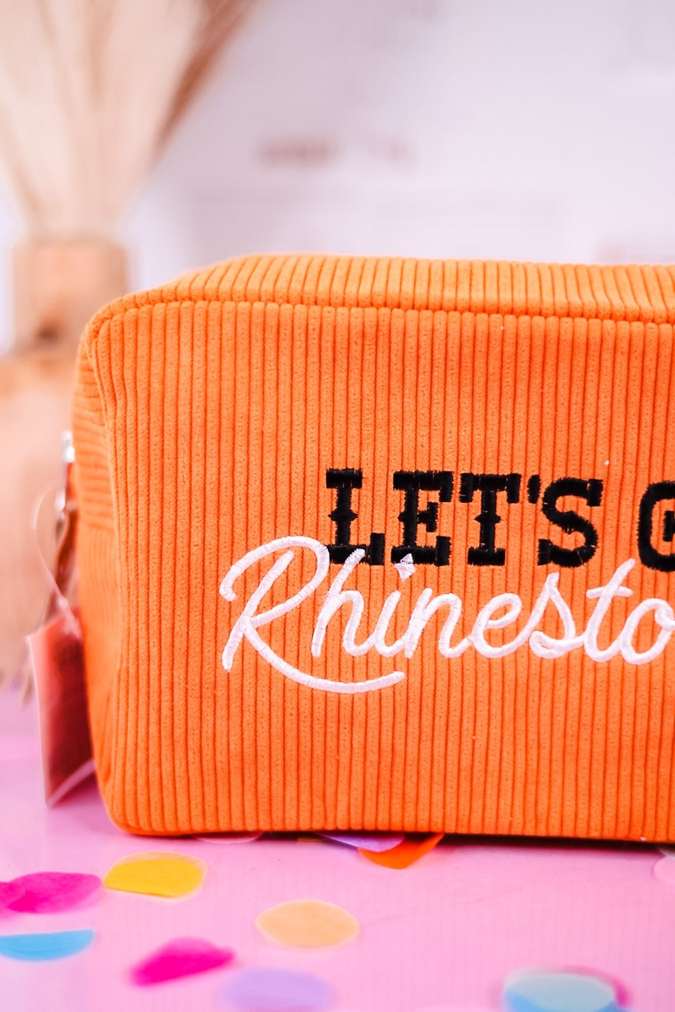Let's Get Rhinestoned Cosmetic Bag - Whiskey Skies - TOTALEE GIFT