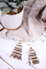 Lexie Horizontal Stripe Beaded Fringe Earrings Black - Whiskey Skies - INK+ALLOY