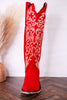 Liberty Black Aretha Red Wide Calf Boots - Whiskey Skies - LIBERTY BLACK