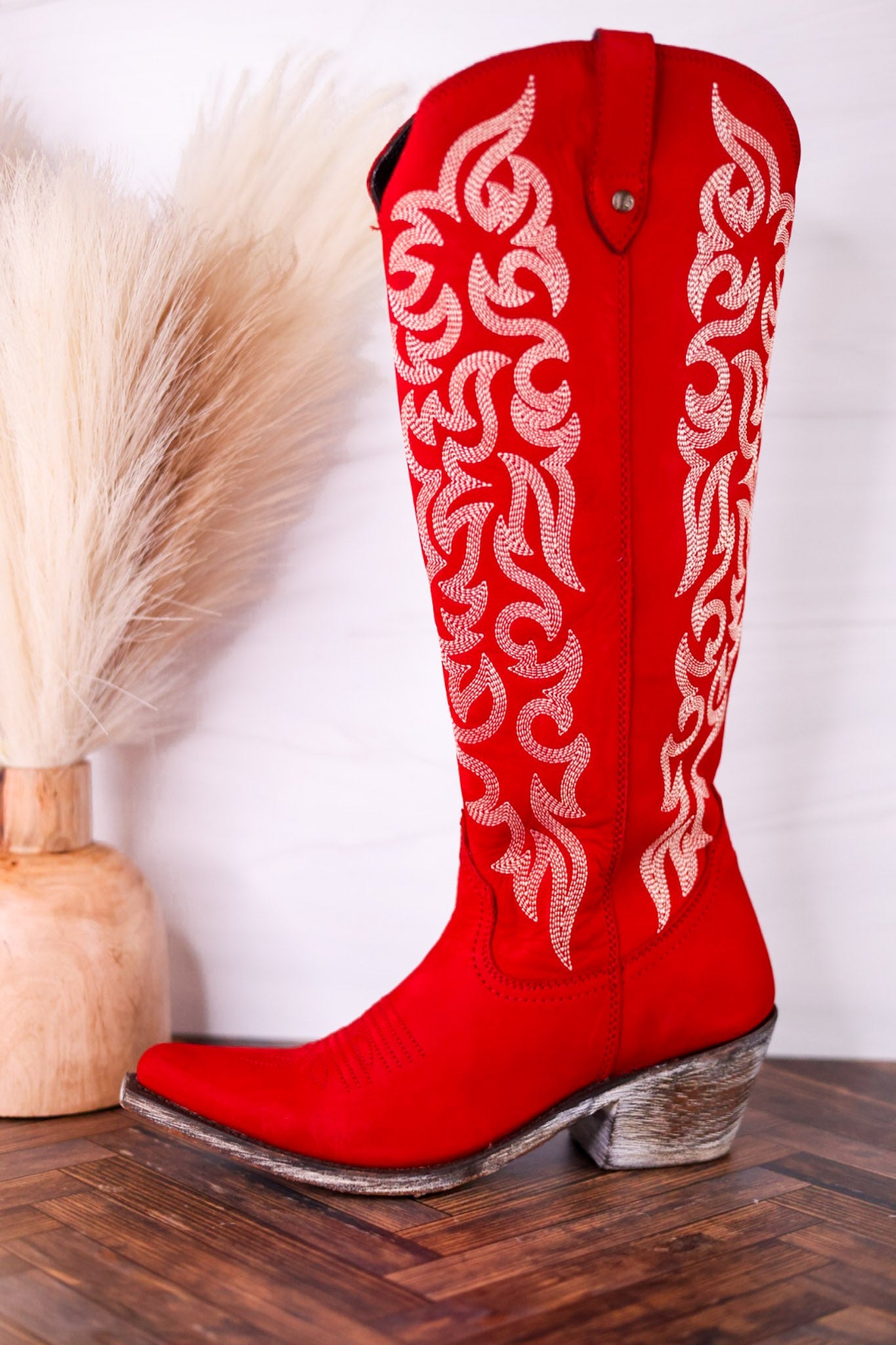 Liberty Black Aretha Red Wide Calf Boots - Whiskey Skies - LIBERTY BLACK
