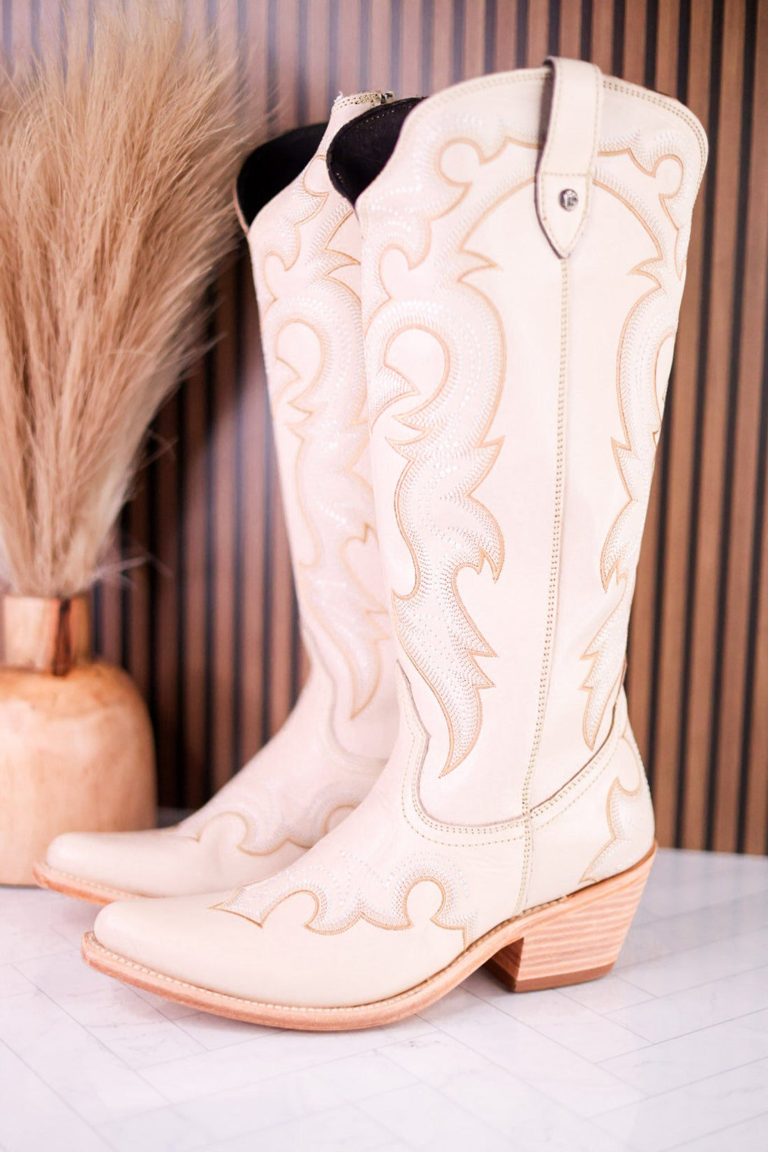 Liberty Black Moira Missouri Bone Leather Boot Stitch Wide Calf Boots - Whiskey Skies - LIBERTY BLACK