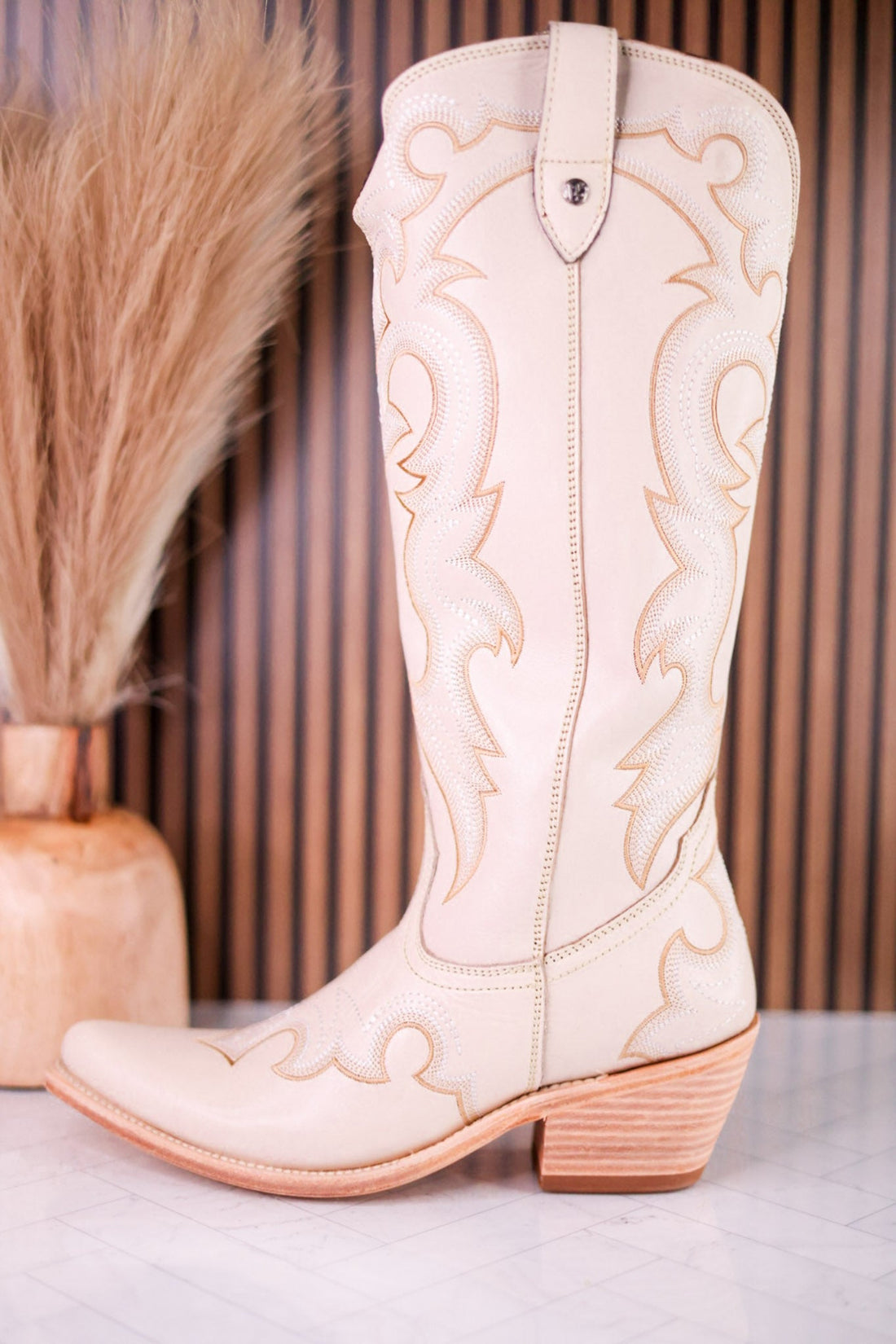 Liberty Black Moira Missouri Bone Leather Boot Stitch Wide Calf Boots - Whiskey Skies - LIBERTY BLACK