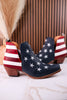 Liberty Star Leather Ankle Booties - Whiskey Skies - MYRA BAGS