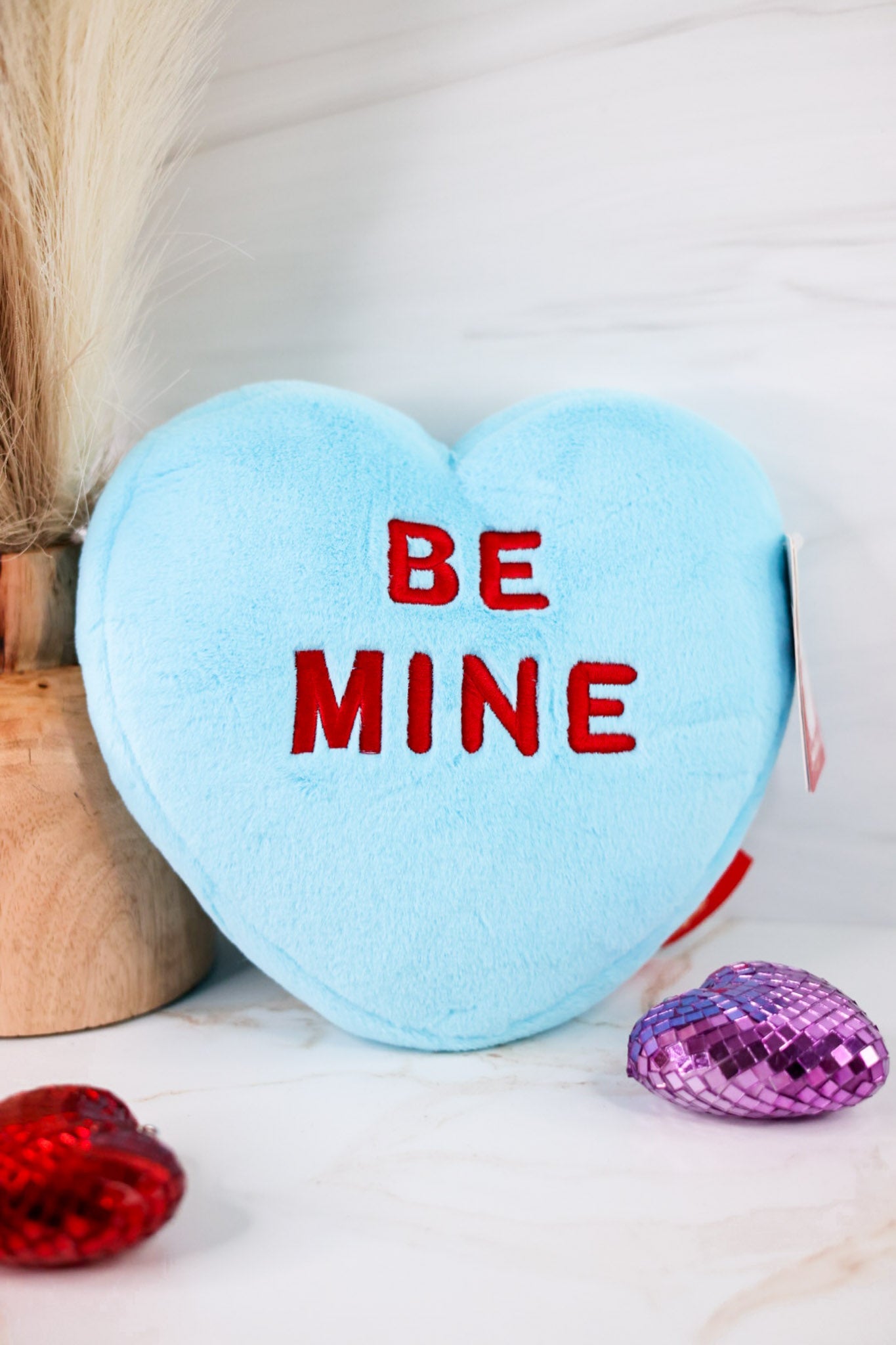 Licensed Blue "Be Mine" Conversation Heart Warmie - Whiskey Skies - WARMIES