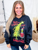 Licensed How The Grinch Stole Christmas Black Graphic Sweatshirt - Whiskey Skies - JUNK FOOD CLOTHING