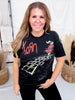 Licensed Korn "Follow The Leader Hopscotch" Graphic T-Shirt - Whiskey Skies - ROCK OFF