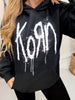 Licensed Korn Unisex "Still A Freak" Long Sleeve Graphic Band Hoodie - Whiskey Skies - ROCK OFF