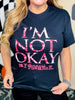 Licensed My Chemical Romance "I'm Not Ok" Graphic T-Shirt - Whiskey Skies - ROCK OFF