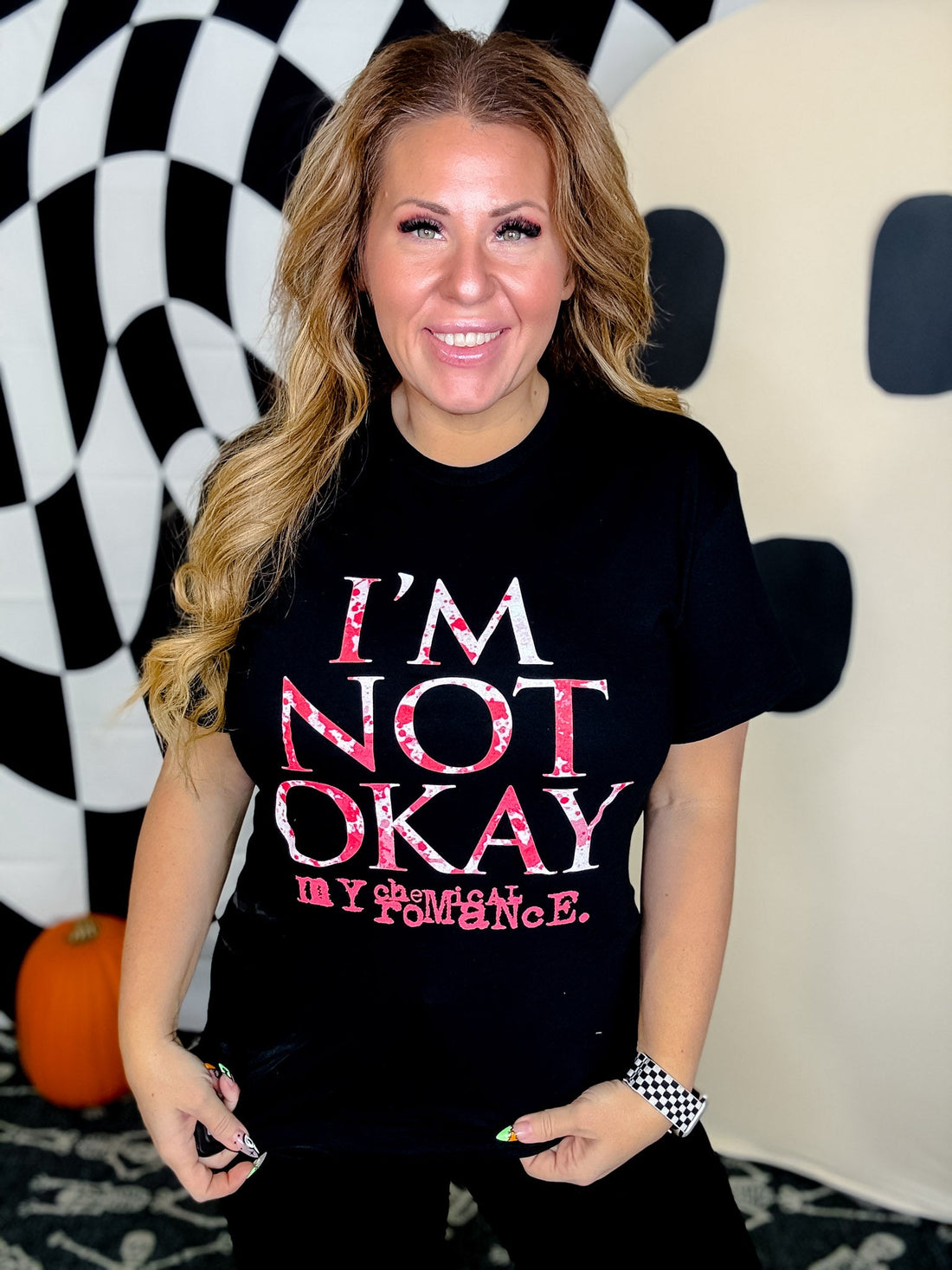 Licensed My Chemical Romance "I'm Not Ok" Graphic T-Shirt - Whiskey Skies - ROCK OFF