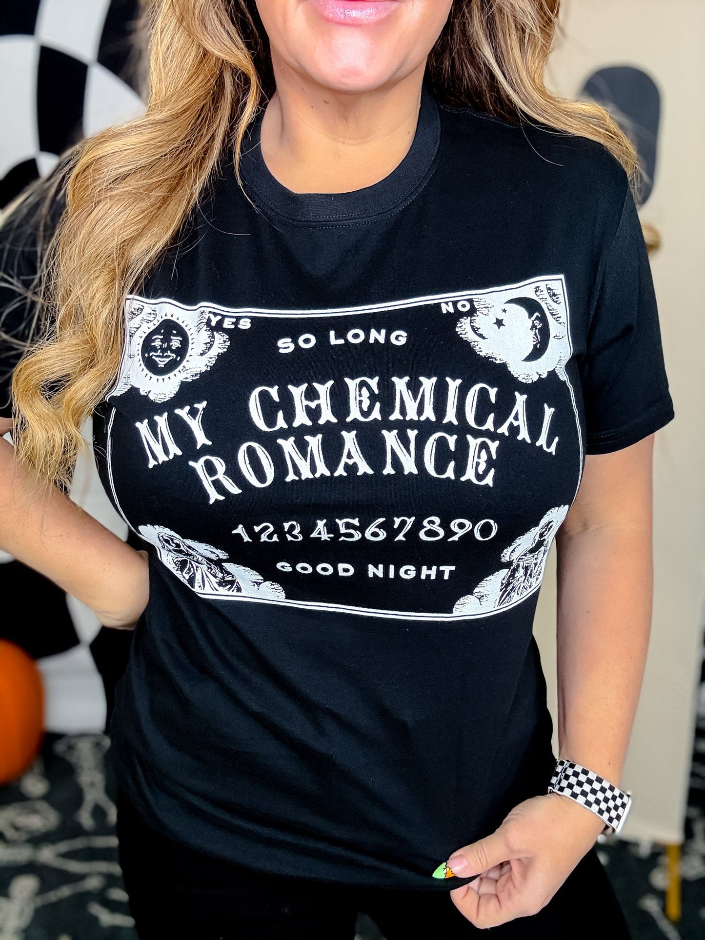 Licensed My Chemical Romance " So Long Good Night" Graphic T-Shirt - Whiskey Skies - ROCK OFF