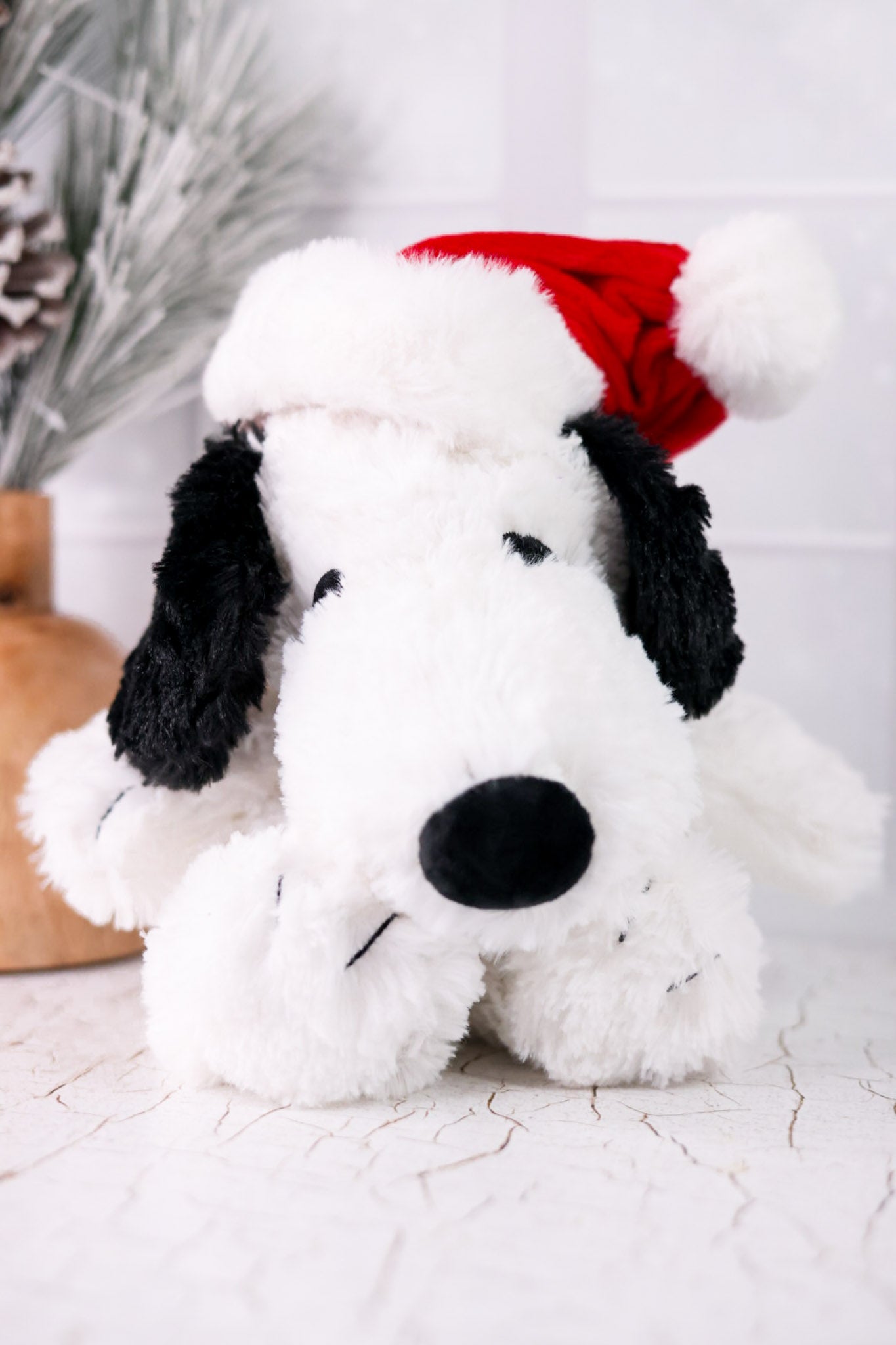 Licensed Snoopy W/ Santa Hat Warmie - Whiskey Skies - WARMIES