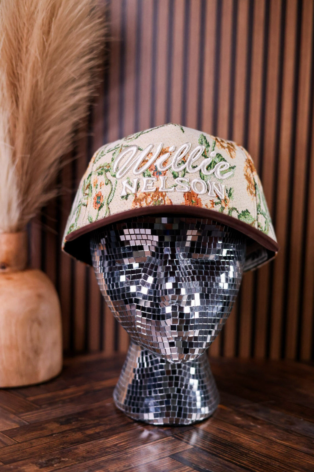 Licensed Willie Nelson Jaquard Pattern Snap Back Hat - Whiskey Skies - AMERICAN NEEDLE