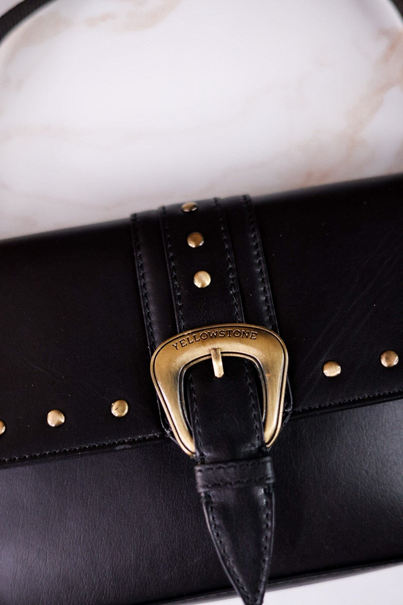 Licensed Yellowstone Ash Paradise Handbag With Rivets - Whiskey Skies - MYRA BAGS