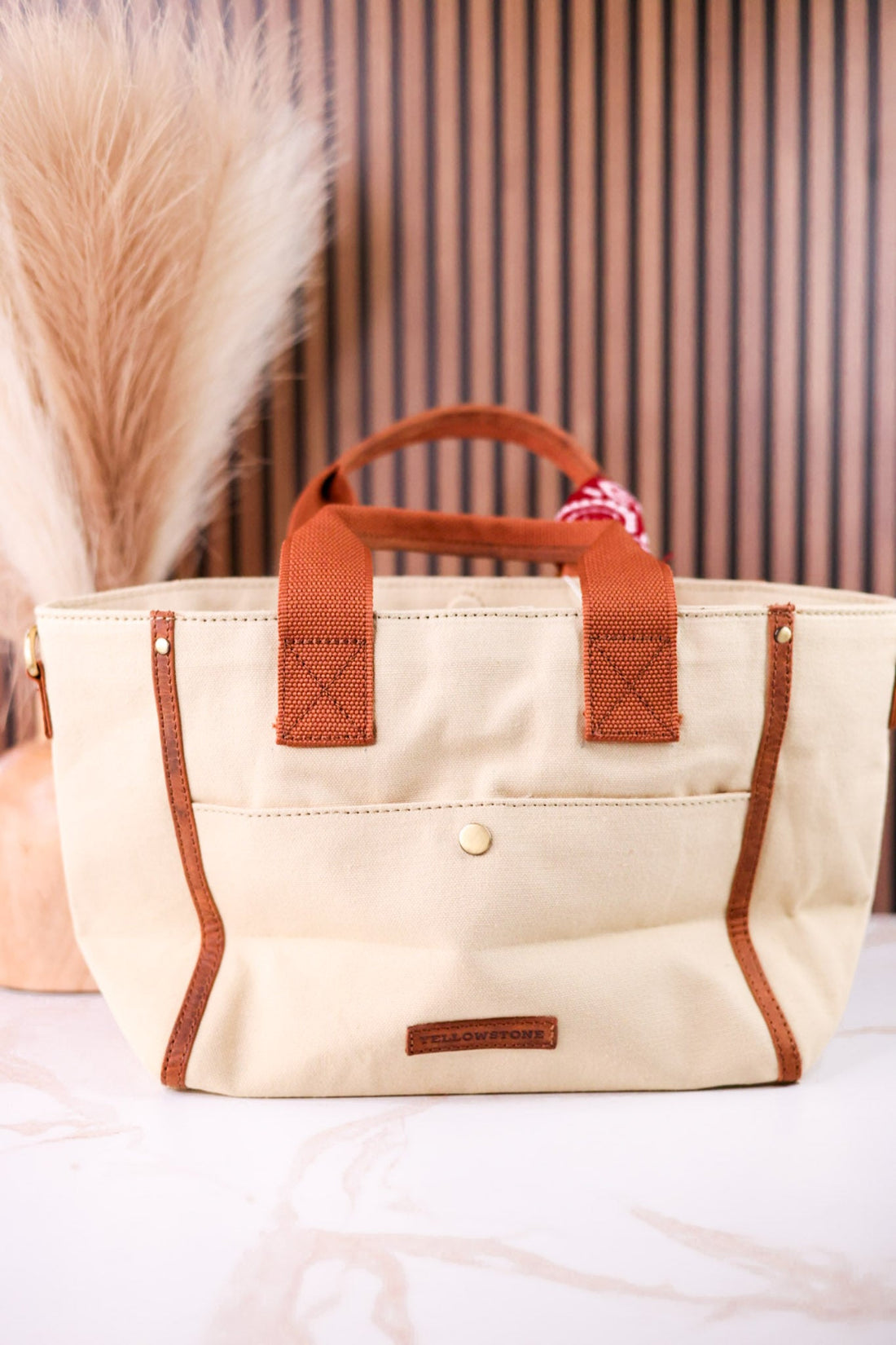 Licensed Yellowstone Echo Valley Ivory Crossbody Bag With Scarf - Whiskey Skies - MYRA BAGS