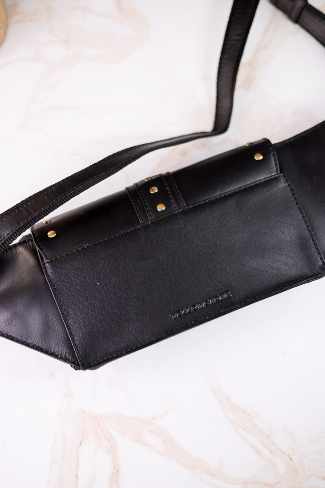 Licensed Yellowstone High Plains Studded Fanny Pack In Black - Whiskey Skies - MYRA BAGS