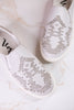 Light Gray Crackle Marian Slip On Sneakers - Whiskey Skies - VERY G