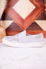 Light Gray Crackle Marian Slip On Sneakers - Whiskey Skies - VERY G