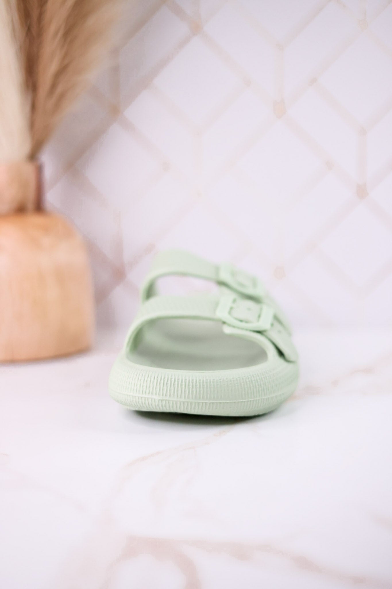 Light Green Cushioned Waterproof Sandals - Whiskey Skies - SPRING FOOTWEAR