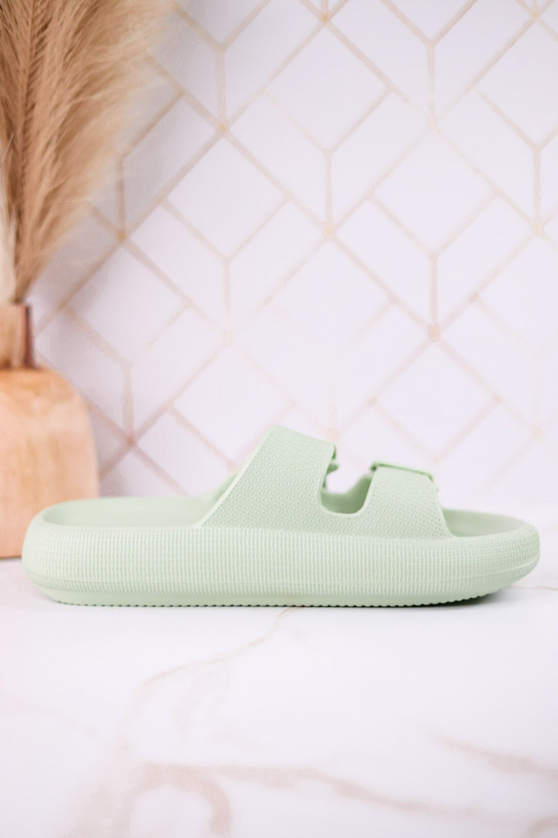 Light Green Cushioned Waterproof Sandals - Whiskey Skies - SPRING FOOTWEAR