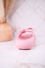 Light Pink Cushioned Waterproof Slides - Whiskey Skies - SPRING FOOTWEAR