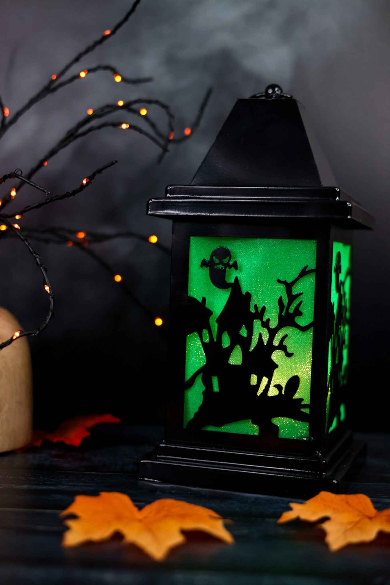 Light - Up Halloween Lantern (4 Colors) - Whiskey Skies - GERSON COMPANIES