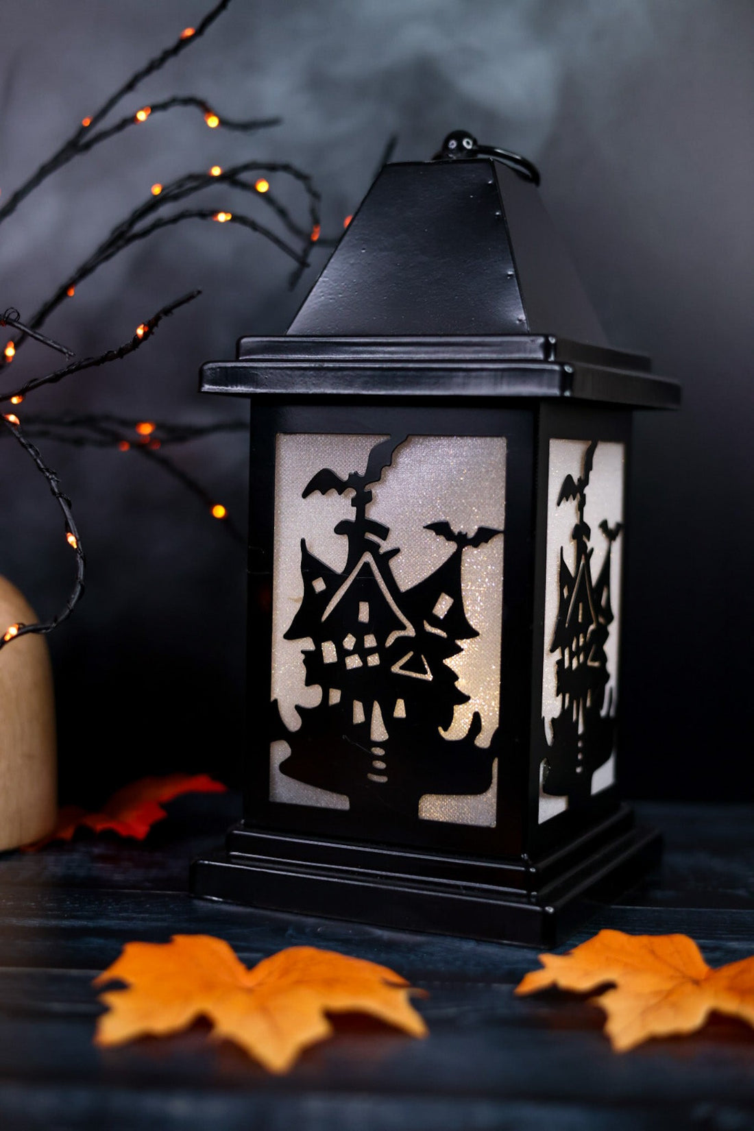 Light - Up Halloween Lantern (4 Colors) - Whiskey Skies - GERSON COMPANIES