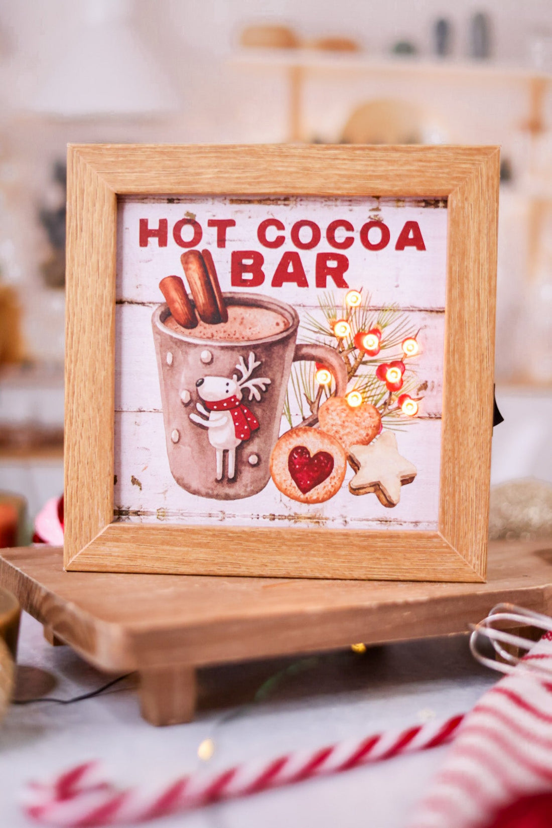 Light Up Hot Cocoa Holiday Bakery Signs (4 Styles) - Whiskey Skies - GERSON COMPANIES