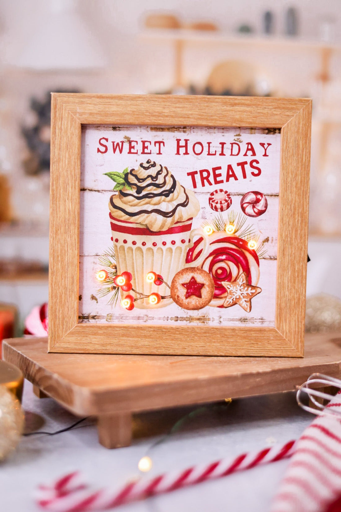 Light Up Hot Cocoa Holiday Bakery Signs (4 Styles) - Whiskey Skies - GERSON COMPANIES