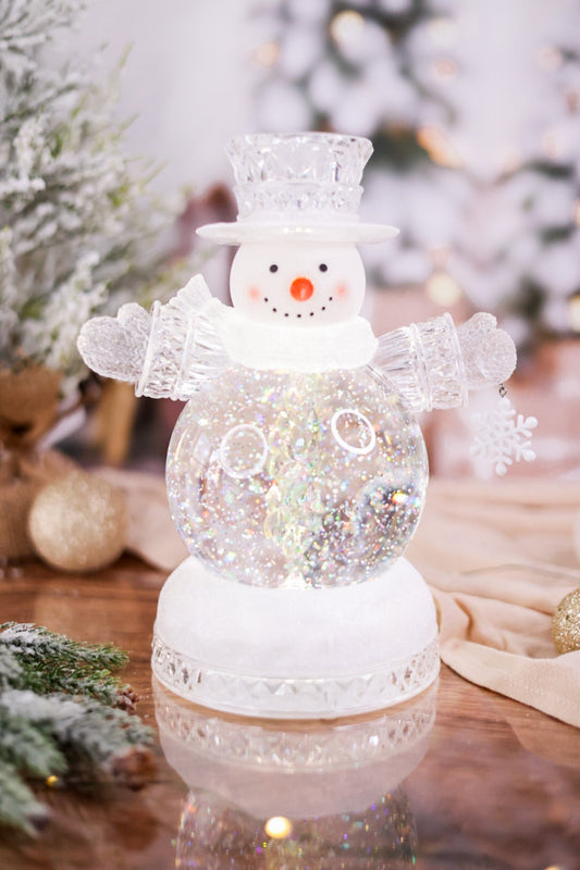 Light Up Rotating Snowman Globe - Whiskey Skies - SULLIVANS