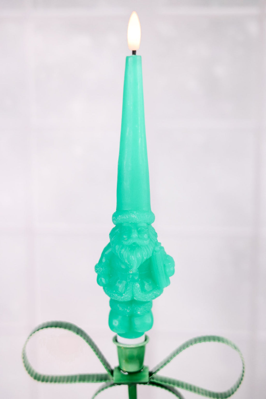 Light Up Santa Tapered Flameless Candle (6 Colors) - Whiskey Skies - ONE HUNDRED 80 DEGREES