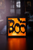 Lighted Boo Block Table Top Sitter - Whiskey Skies - WT COLLECTION