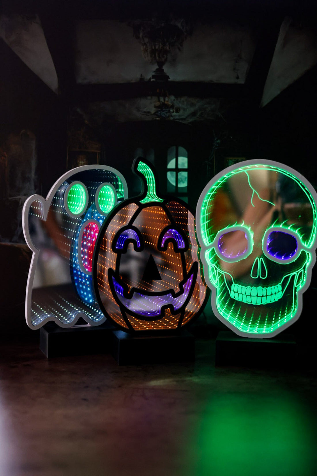 Lighted Halloween Infinity Creature Decorations (3 Styles) - Whiskey Skies - GERSON COMPANIES