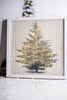 Lighted White Framed Christmas Tree Wall Sign - Whiskey Skies - WT COLLECTION