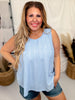 Lightweight Textured Tank Top Blouse (7 Colors) - Whiskey Skies - ANDREE BY UNIT