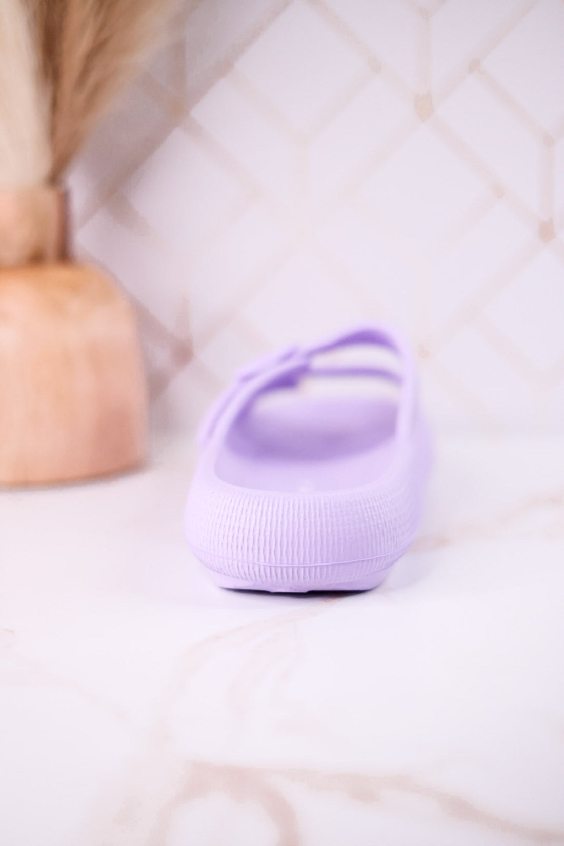 Lilac Cushioned Waterproof Slides - Whiskey Skies - SPRING FOOTWEAR