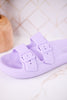 Lilac Cushioned Waterproof Slides - Whiskey Skies - SPRING FOOTWEAR