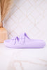 Lilac Cushioned Waterproof Slides - Whiskey Skies - SPRING FOOTWEAR