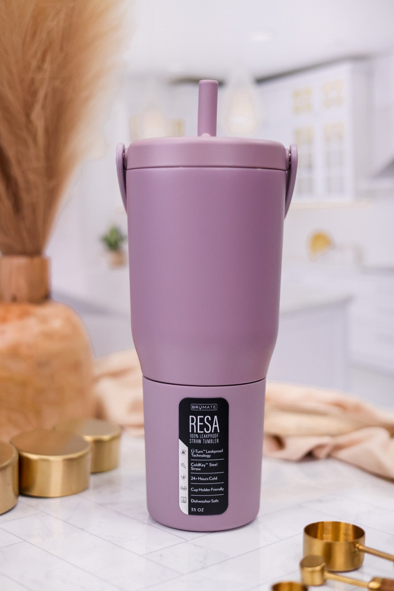 Lilac Dust 35oz Resa Tumbler - Whiskey Skies
