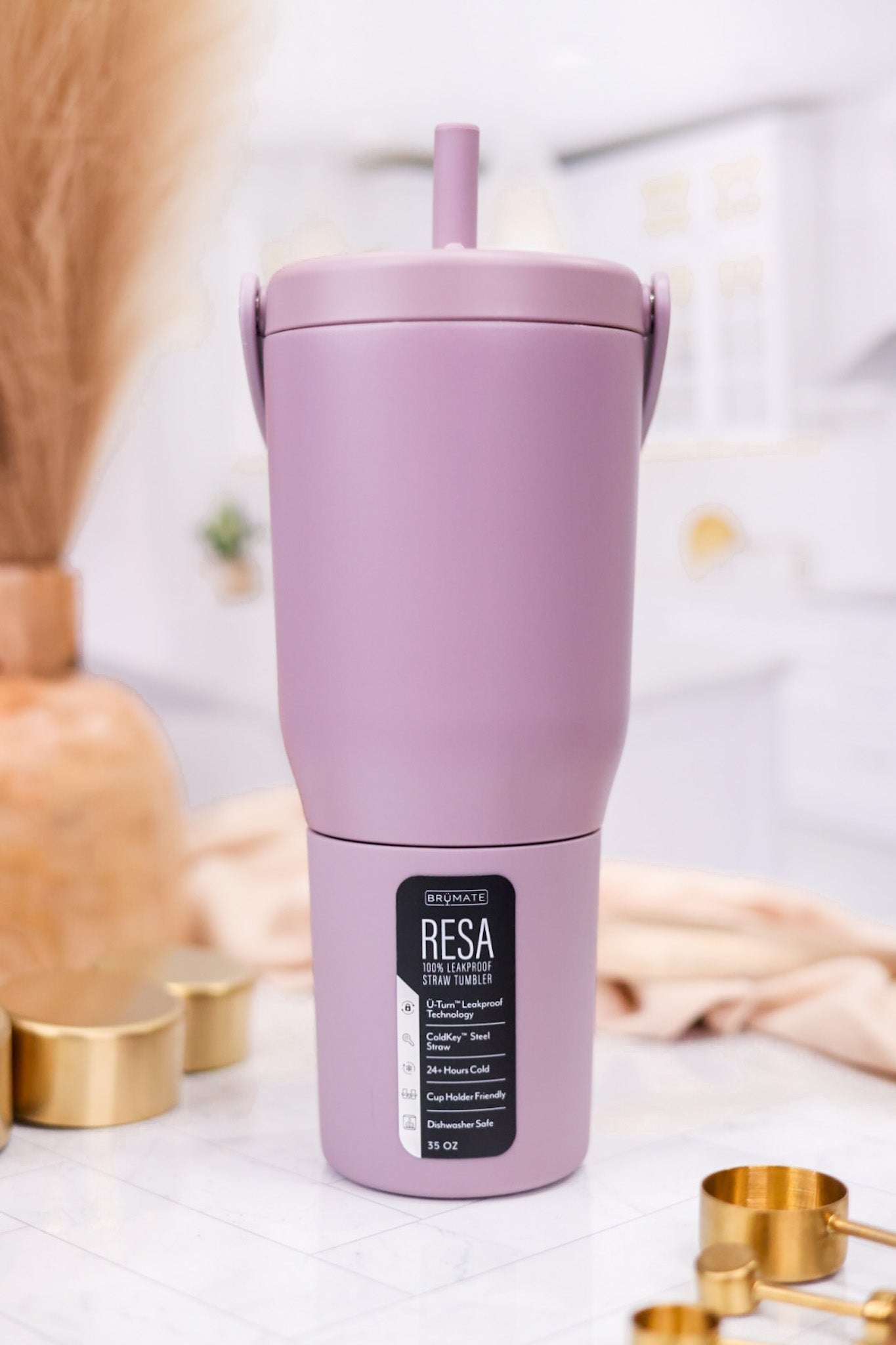 Lilac Dust 35oz Resa Tumbler - Whiskey Skies
