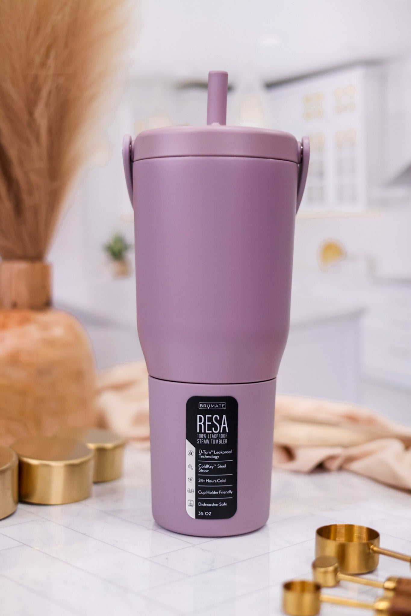 Lilac Dust 35oz Resa Tumbler - Whiskey Skies - BRUMATE